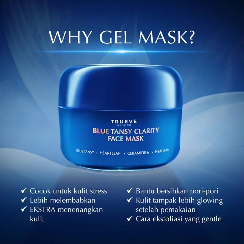 Trueve Blue Tansy Clarity Face Mask 50 gr - Masker Wajah 0