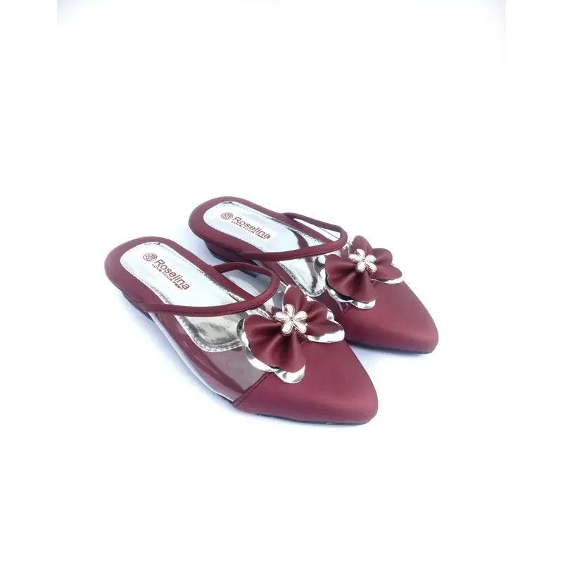 Sandal Anak Perempuan Balet Pita Bunga Selop Sepatu 7