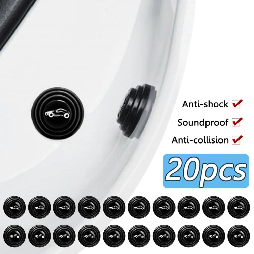 Phụ Kiện Xe Hơi Miếng Dán Đệm, 20 Cái, Dày Dặn, Dải Chống Va Chạm, Tấm Cách Âm, Miếng Dán Hấp Thụ Sốc, Đệm Chống Sốc Cửa Ô Tô, Miếng Đệm Im Lặng