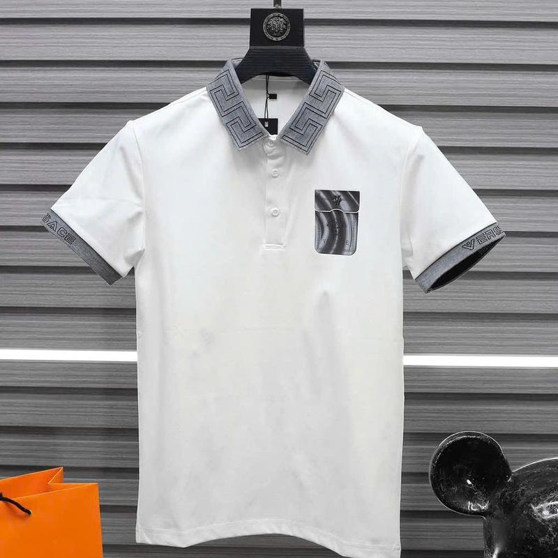 Áo thun POLO nam có cổ tay ngắn phối họa tiết đẹp sang xịn chất cotton mịn thoáng mát giá rẻ 4
