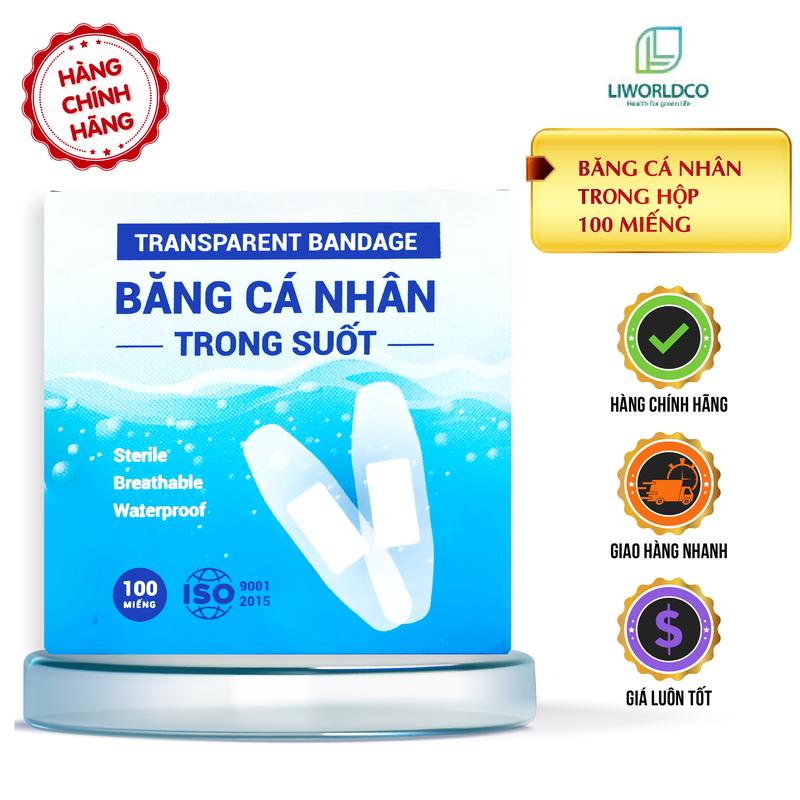 Liworldco – Urgo Băng Cá Nhân Màu Trong Suốt Không Thấm Nước Dán Vết Thương