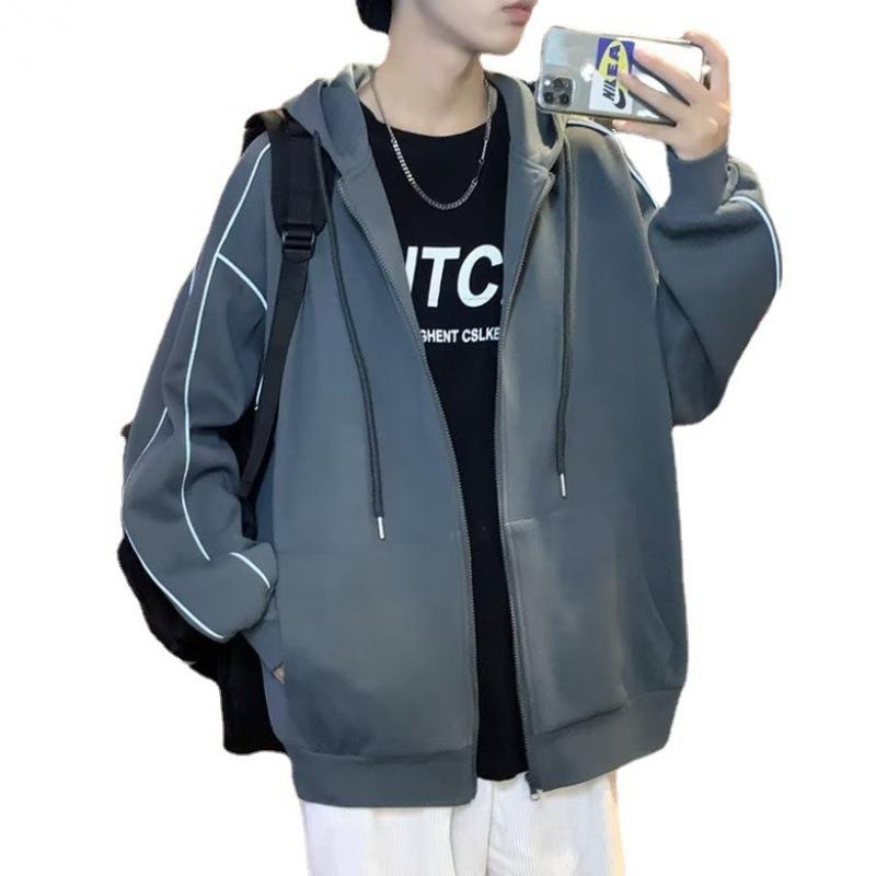 Sweater 2024 New Fashion Brand Ins Youth Oversize Niche High Street Cardigan Hooded Coat Hoodie Menswear Sweatshirts Tops Lingerie 7