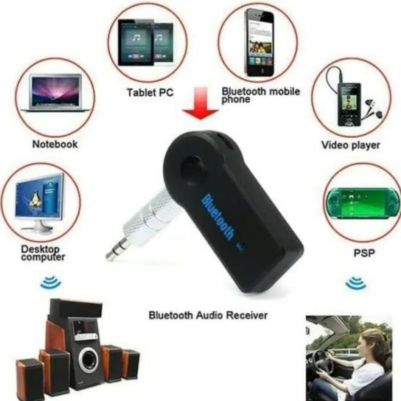 PROMO OKE Jack Bluetooth Wireless Audio Receiver Audio STEREO AUDIO ADAPTER USB Music Mobil CK05 CK 05 CK-05 3