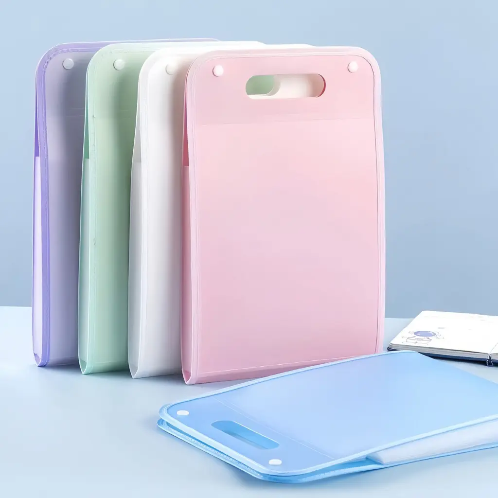 ST007 Tas File A4 Handle Transparan Anti Air Folder Dokumen 13 Sekat Map Kerja Multi Layer Map Dokumen A4
