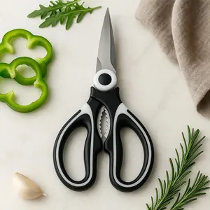 [harga grosir] 6-12 PCS Gunting Besar Serbaguna Gunting Dapur Stainless Gunting Besi Gerigi Tajam