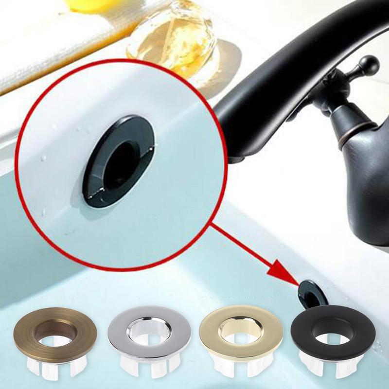 Sink Basin Trim Overflow Cover Six-foot Ring Insert In Hole Cap Bathroom Fitting 5