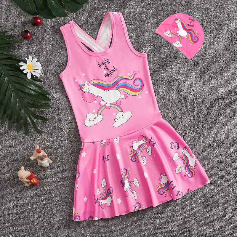 Product Introduction of Snowyprincess Children's Swimsuit Girls' Quick-Drying One-Piece Medium and Big Children 2024 New Girls' Western Style Skirt Swimming Suit 9