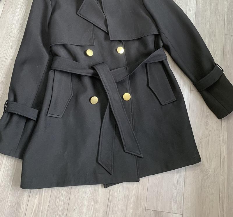 Áo măng tô kaki HINSTORE áo trenchcoat nữ dáng lửng chất dầy dặn thắt đai tay 172 Jacket Top 8
