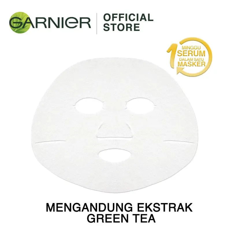 Garnier Serum Mask Green Tea 10 Pcs Masker Lebih Hemat Garnier Serum Mask Hydra Bomb Green Tea Skin Care (Masker Wajah Untuk Kulit Berminyak & Berjerawat) 5