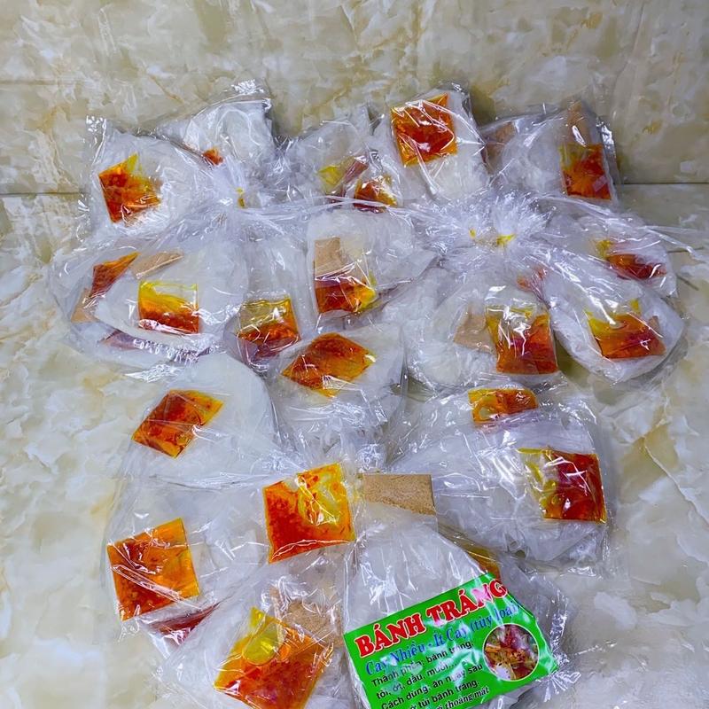 Combo 30 Bịch Bánh Tráng Mini, Sa Tế Muối Nhuyễn, Cay Nhiều Gia Vị