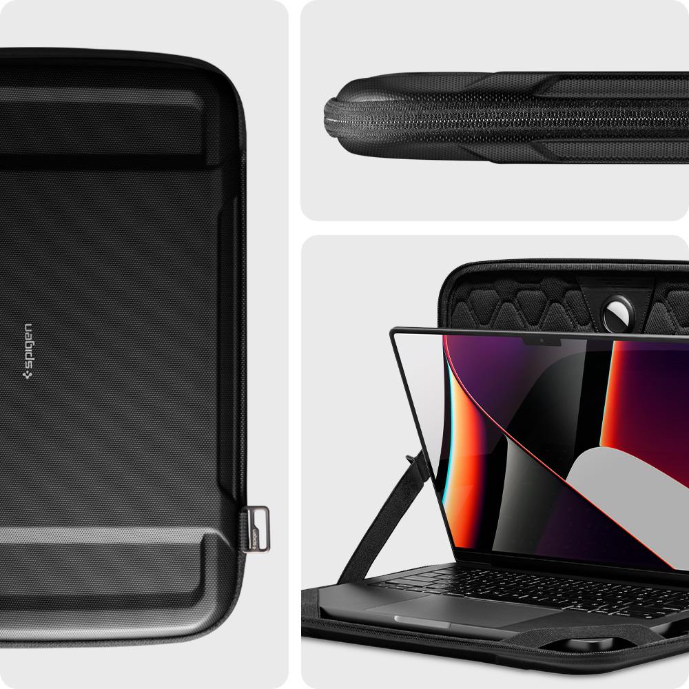 Spigen Macbook Pro 14" (2021) Pouch Rugged Armor Pro - Black AFA04270-1
