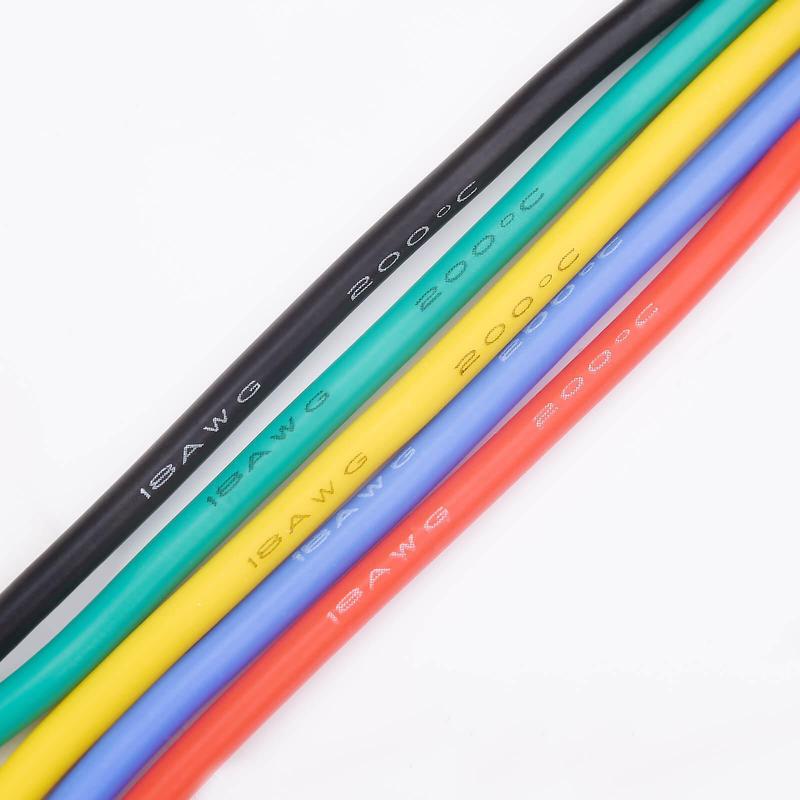 18 AWG Stranded Electrical Wire, 1 Set 18 Gauge Tinned Copper Wires, Flexible Silicone Electric Hookup Wire Kit, DIY/Automotive/Home/Power Wiring Kit 5