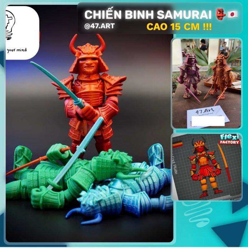  Mô Hình Chiến Binh ĐẠI BINH Samurai Nhật Bản - kèm 2 katana  CHÍNH HÃNG 47.ART - IN 3D  anime mô hình dũng sĩ samurai Đồ Chơi Toy Voi 