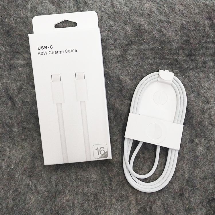 Product Introduction of กล่องบรรจุสายเคเบิลข้อมูล Apple 16, PD60W ชาร์จเร็ว, ด้ายถักเปีย Type-C, เหมาะสำหรับ iPhone 16, กล่องสีขาวขนาดเล็ก 13