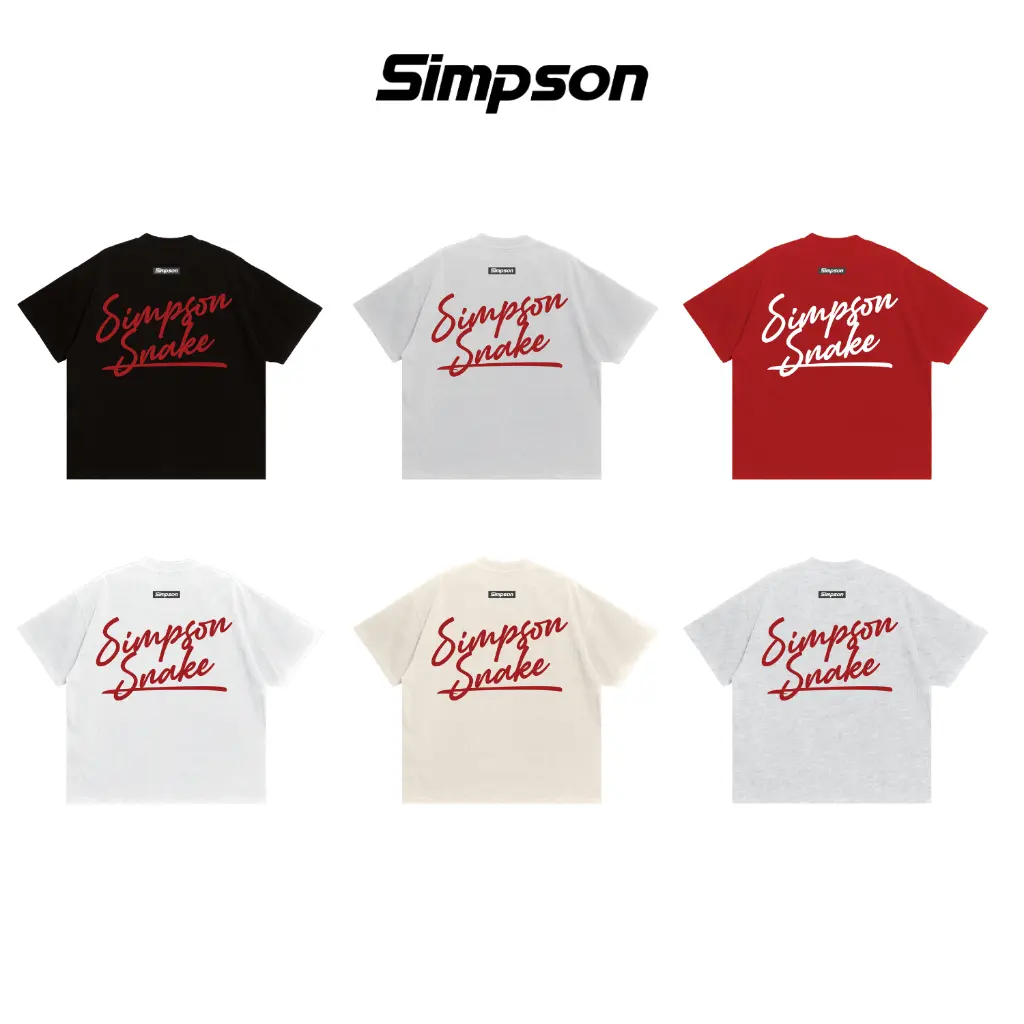 [BST Tết 2025] Áo Thun Boxy Tết Thêu 3D Simpson Snake Local Brand Unisex Nam Nữ Oversize - TS26
