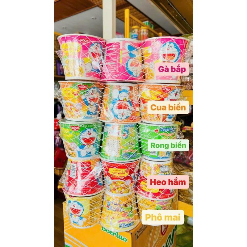 (Lốc 6 cốc) Mì Ăn Liền Trẻ Em Nissin Phiên Bản Mèo Doremon Thái Lan 0