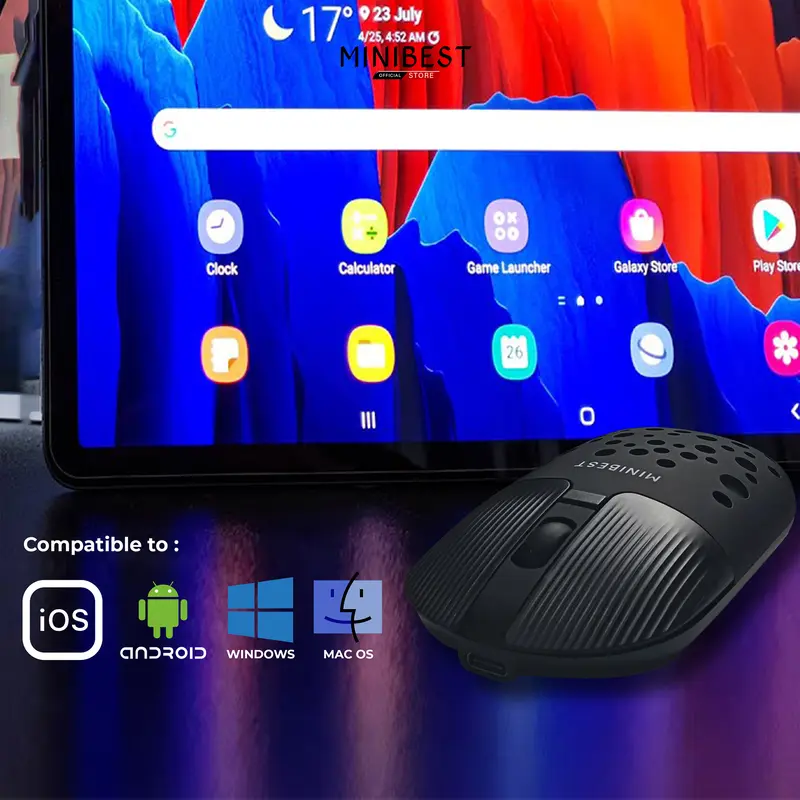 MINIBEST MN B398 Mouse  Wireless Bluetooth dengan Receiver USB untuk PC Laptop 1