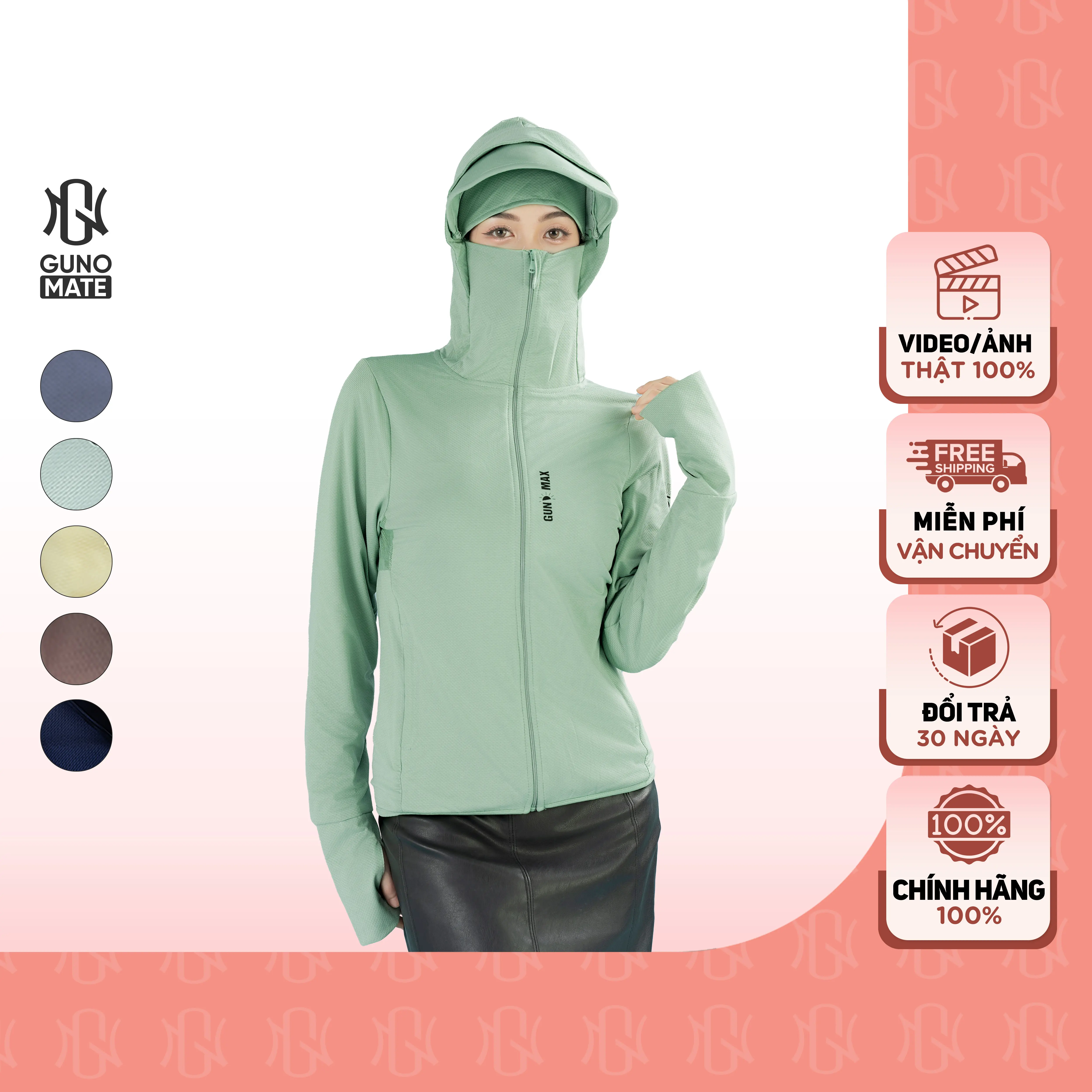 GUNO-Áo chống nắng nam nữ 2 lớp chống tia UV có che trán vành mũ rời SP5| 3HANU182/NA87 | BigBuy360 - bigbuy360.vn GUNO-Áo chống nắng nam nữ 2 lớp chống tia UV có che trán vành mũ rời SP5| 3HANU182/NA87 | BigBuy360 - bigbuy360.vn