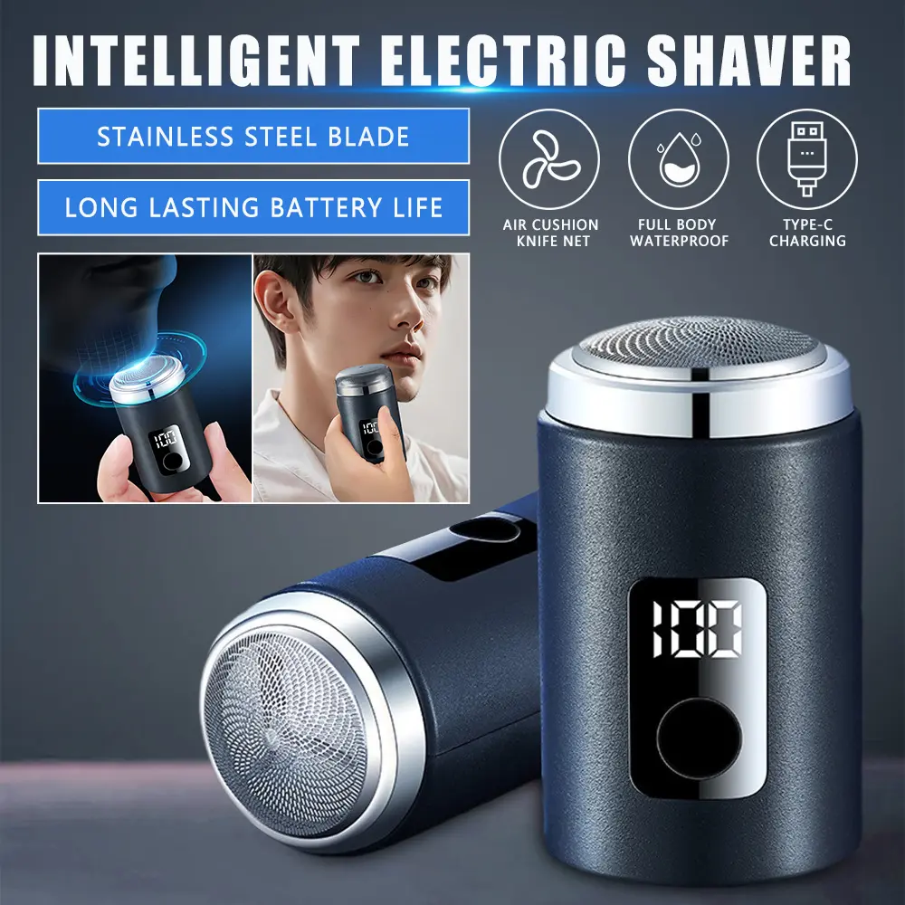 Máy Cạo Râu Sạc, Đa Năng, Thương Hiệu Sanqiao, Máy Cạo Râu Điện Mini, Phổ Biến, Dành Cho Nam, Máy Cạo Râu Cầm Tay Trên Ô Tô