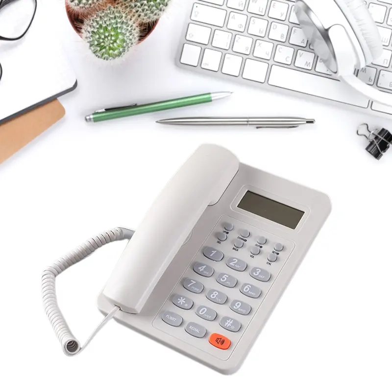 Điện thoại cố định, Điện thoại gia đình để bàn, Điện thoại tích hợp cho người gọi người cao tuổi, cho gia đình. 1