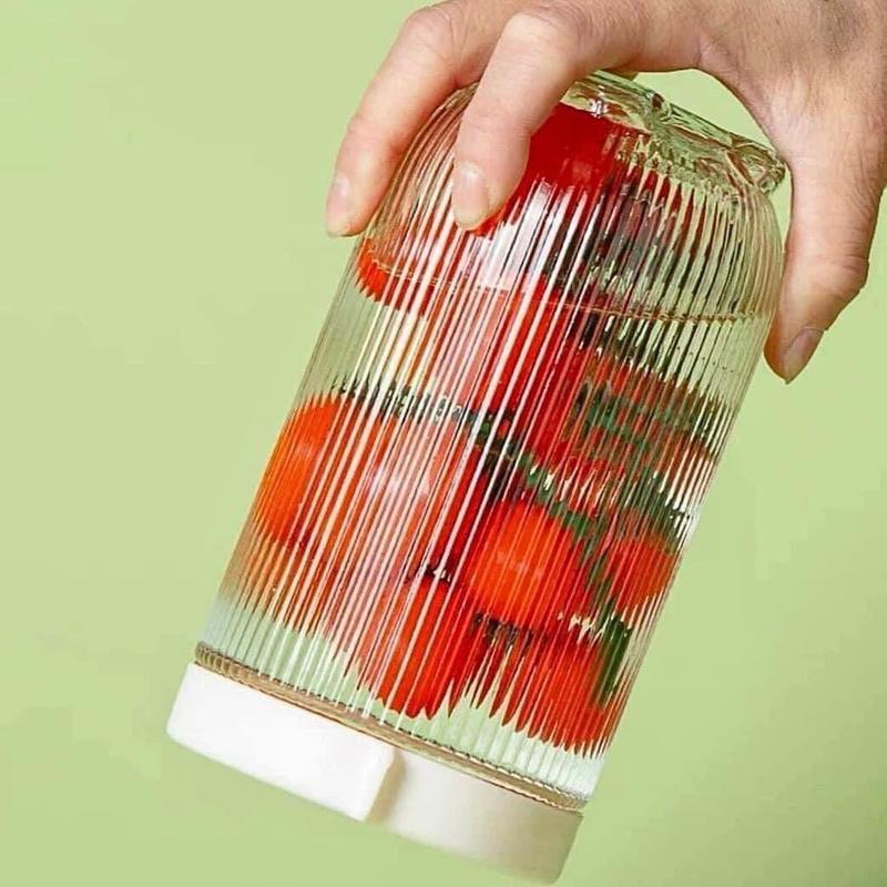 LỌ (HỦ) THUỶ TINH 900ml nắp nhựa có thể chồng lên nhau Đựng Gia Vị