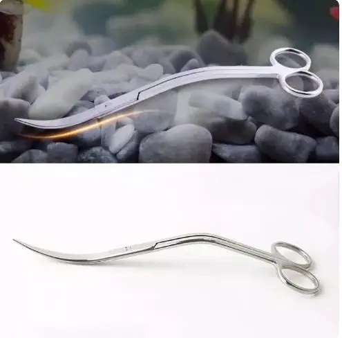 Gunting Ombak Aquascape / wave scissor Gunting panjang tanaman air 0