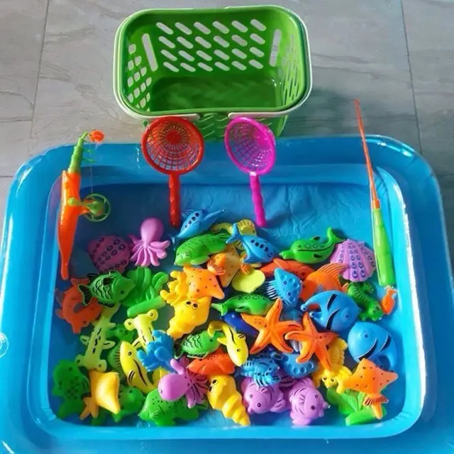 Bộ Câu Cá 2 Cần Đồ Chơi Cho Bé Vui Chơi - 4