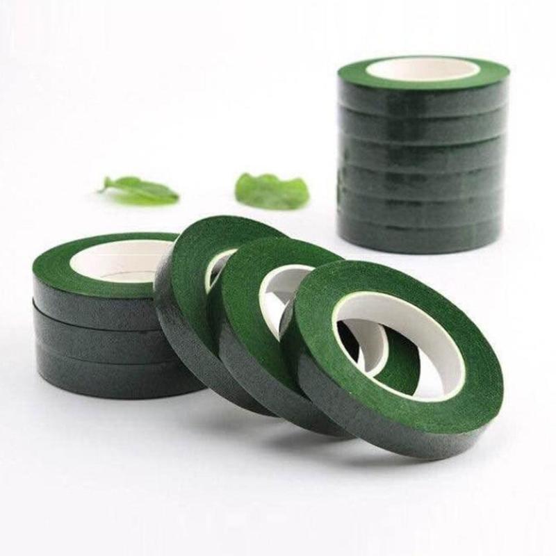 Product Introduction of Creative Self Adhesive Floral Tape Packaging 20m Green Nylon Wedding Bouquet DIY Wrapping Tapes Party Decor 23