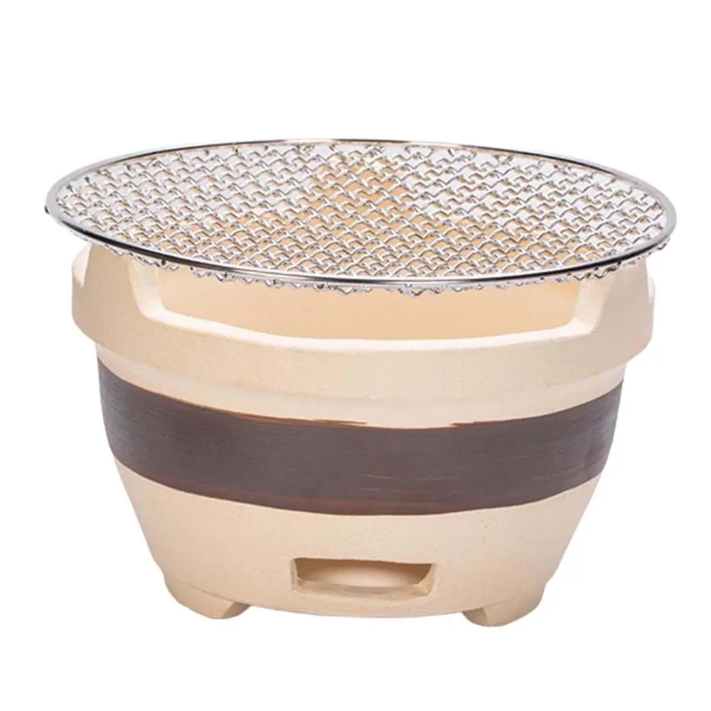 Burning Camping Stove Multipurpose with Wire Mesh Small Charcoal Grill Charcoal Burner for Household Backyard Kitchen Indoor BBQ