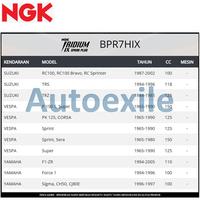 Gambar Busi Asli Original NGK BPR7HIX Iridium IX Spark Plugs Untuk Motor RC100 TRS TRZ P150S PK125 Sprint Super F1ZR Force1 Sigma CH50 CJ80E - Putih dari Autoexile Kota Medan 3 Tokopedia