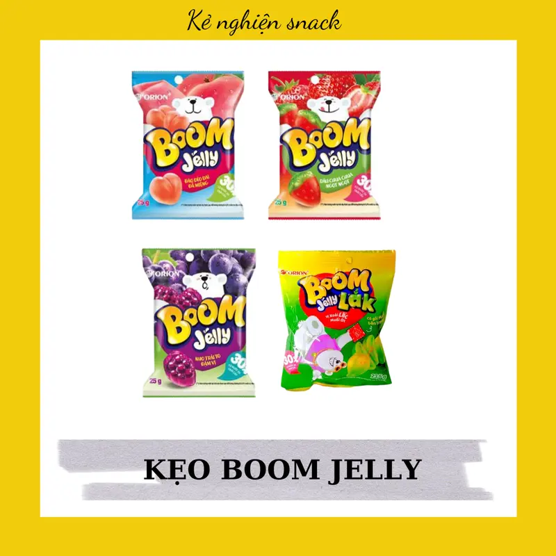 Kẹo dẻo Boom 10 gói đủ vị 0