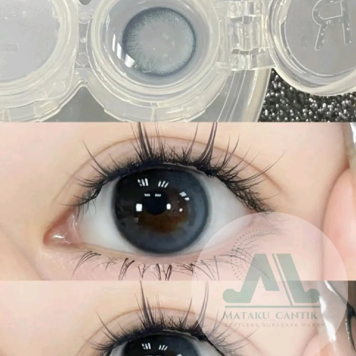 Softlens Soft Blue Natural PREMIUM Diameter 14.5mm | Softlens Tanpa Motiv | Softlens Warna Biru Natural | Softlens Biru | Softlens Mata Sipit | Softlens Kulit Putih | Soplen Sovlen Softlense Soflense Soflen