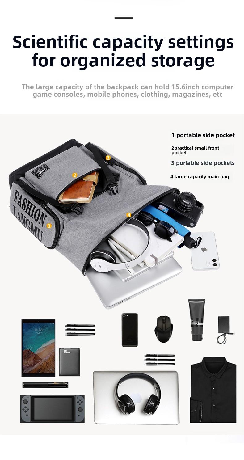 Product Introduction of Spacious Men's Backpack: Ideal for Casual Trips, Travel, and Carrying Laptops - Perfect School Bag for Middle, High School, and College Students 6