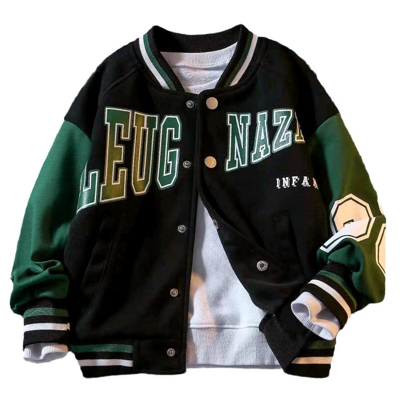 Gudang Outfit - Jaket Baseball Leug Fleece Panjang Sweater 0