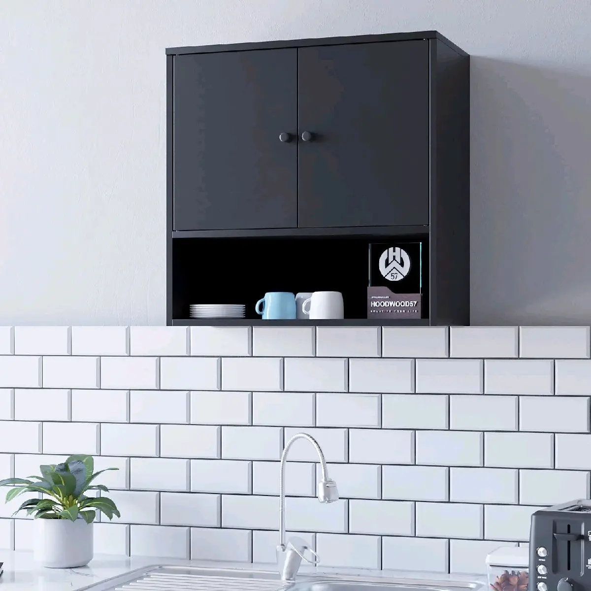 KITCHEN SET ATAS MINIMALIS LEMARI DAPUR GANTUNG TEMPEL DINDING LEMARI KABINET DAPUR MURAH
