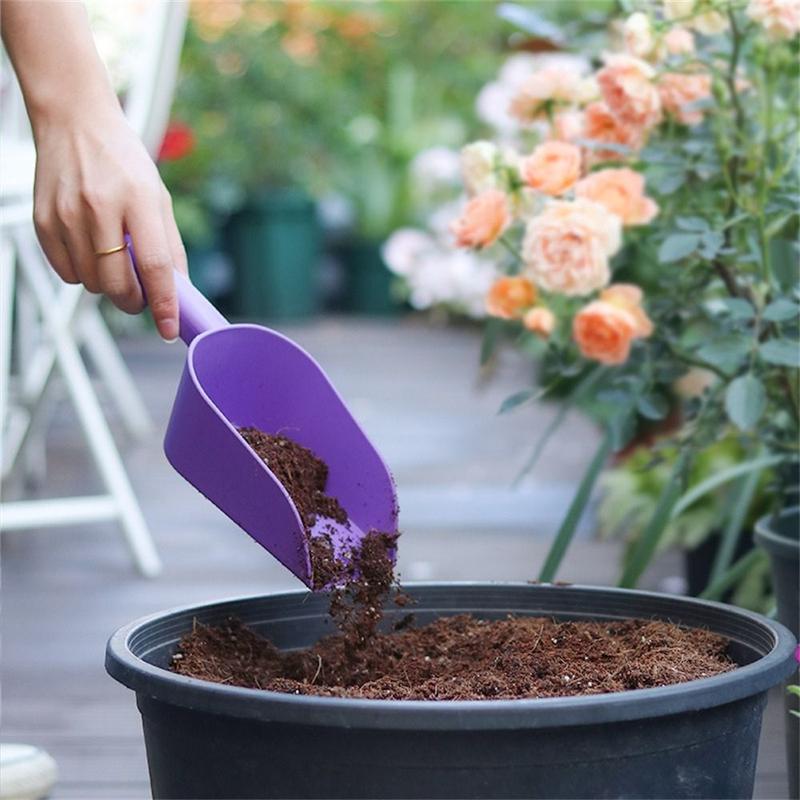 Practical Thickened Soil Scoop Plastic Ergonomic Flower Shovel Multifunctional Lightweight Garden Hand Shovel 1