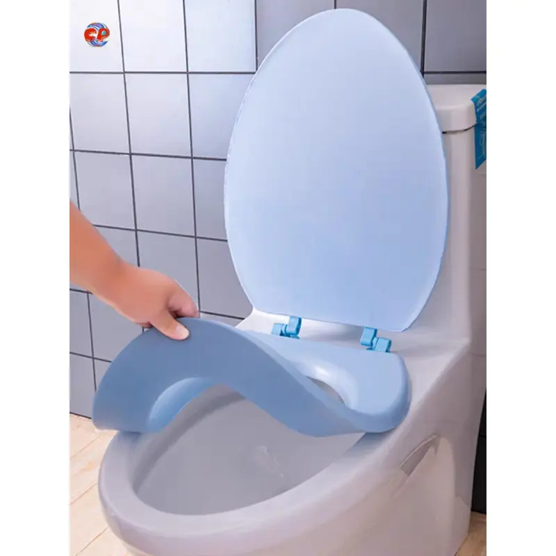 [ 39x34cm ] Bộ nắp đậy bồn cầu xốp đàn hồi chống trơn trượt, êm ái dễ lau chùi vệ sinh tiện lợi Toilet 0