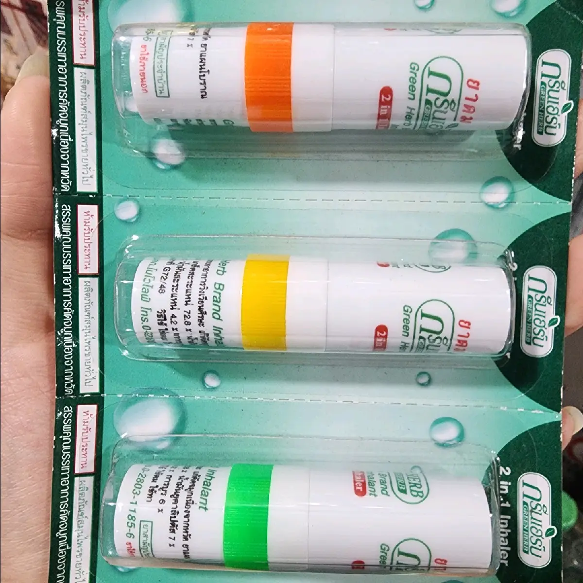 (Combo 3 chai) dầu ống hít xanh bạc hà viêm mũi