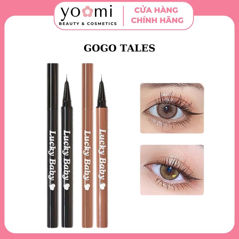  Bút Kẻ Mắt GOGO TALES Siêu Mỏng 0.01mm,Eyeliner Nét Vẽ Tự Nhiên Chống Nước Lâu Trôi Cả Ngày Dễ Kẻ VeryThin Line Eyeliner  Mỹ Phẩm Cosmetic Women Nữ Trang Điểm Son 
