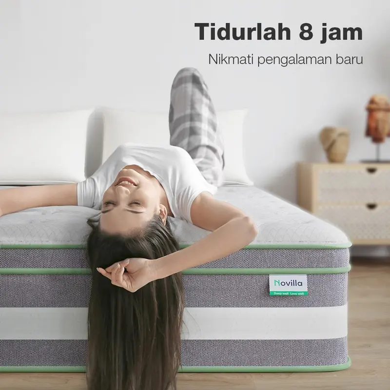 Novilla kasur spons busa dipan divan spring bed tebal 27cm empuk sleep lantai matras anti lembab 3