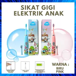 Sikat Gigi Anak Elektrik Anak Kids Electric Toothbrush / Sikat Gigi ELEKTRIK Anak / Electric Tooth Brush / Sikat Gigi Anak KARAKTER LUCU USB HV