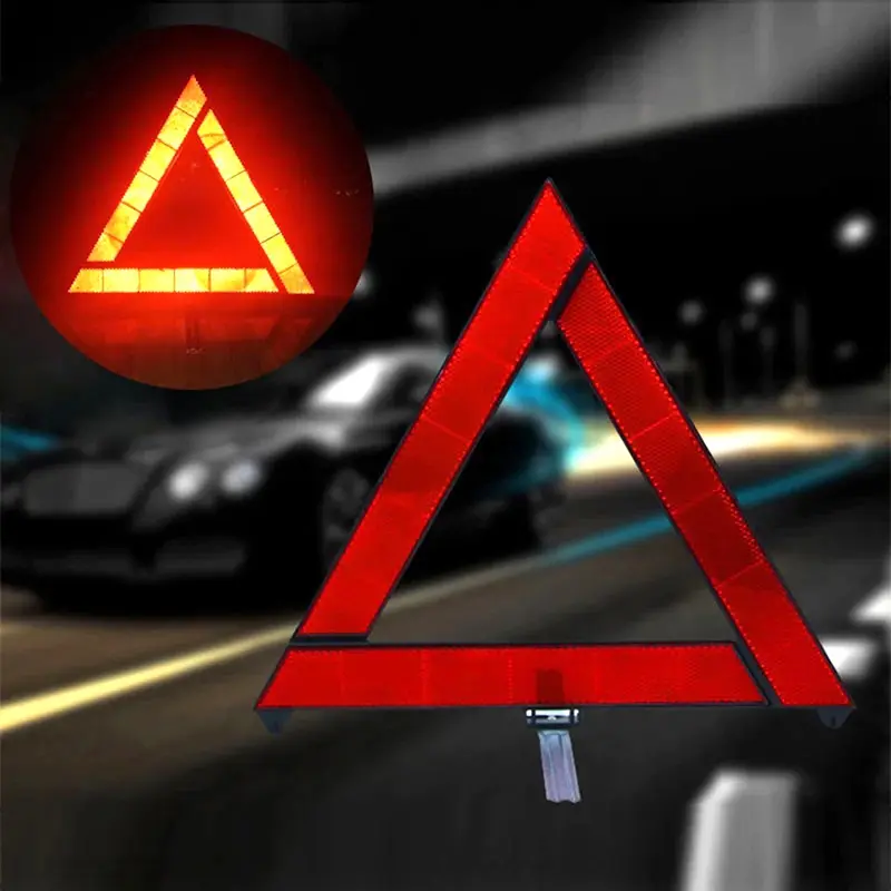 1PCS Reflective Warning Sign Foldable Triangle Car Hazard Breakdown Car ...