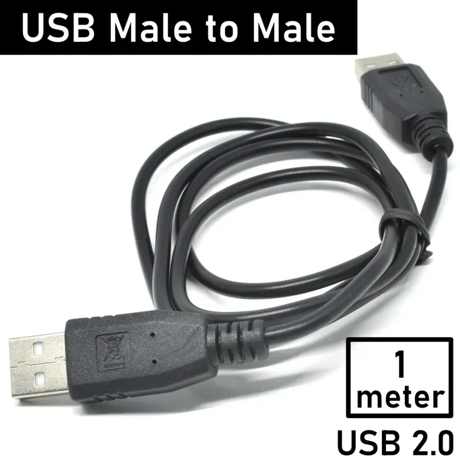 KABEL USB MALE TO USB MALE MURAH Hitam