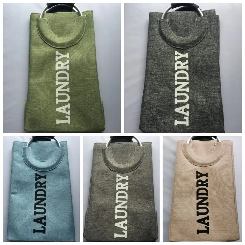 LAUNDRY BAG KERANJANG CUCIAN BAJU KOTOR DENGAN GAGANG ALUMUNIUM 1