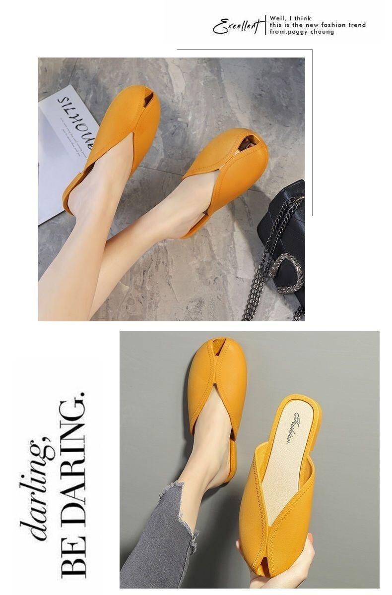 Product Introduction of Dép Lê, Dành Cho Nữ, Có Thể Đeo Ngoài Trời, Mùa Hè Mới, Bít Mũi, Phổ Biến, Kiểu Lộ Ngón Giày Bà, Phong Cách Muller Người Nổi Tiếng Trên Internet, Dép, Thích Hợp Cho Phụ Nữ, 2024 14