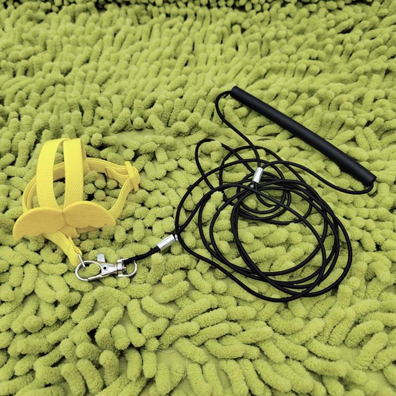 Product Introduction of Parrot Bird Flying Traction Rope Adjustable Ultra-light Harness Leash With Comfortable Handle For Cockatiel Small Birds hotsale 5