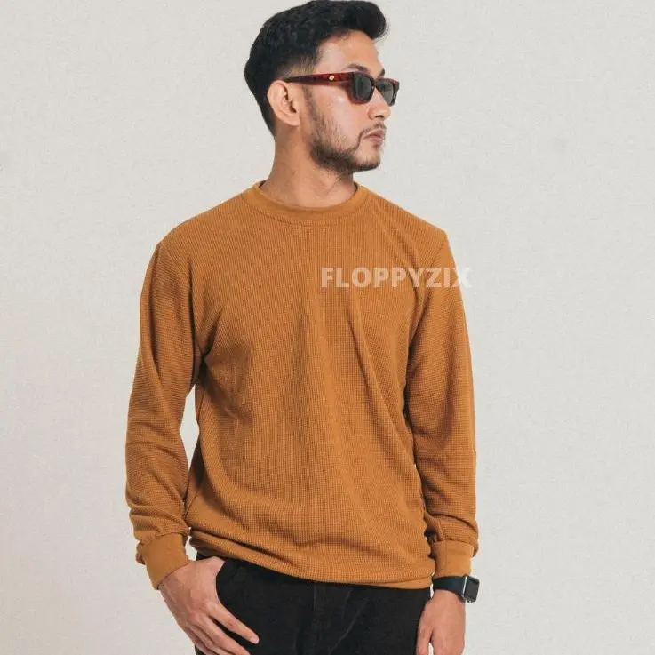 CREWNECK WAFFLE PRIA / CWENECK BASIC POLOS / SWEATER WAFFLE / JAKET PRIA WAFFLE 1
