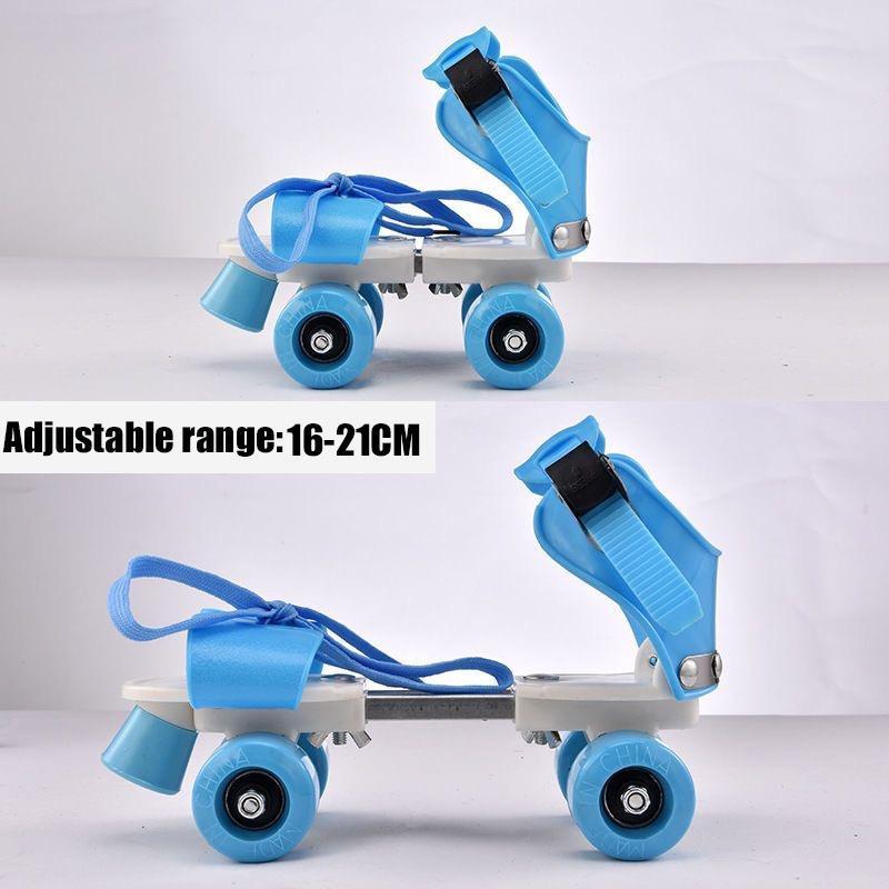 Product Introduction of Adjustable Children Roller Skates Double Row Simple Roller Ice Skate Beginner 4 Wheel Skates 24