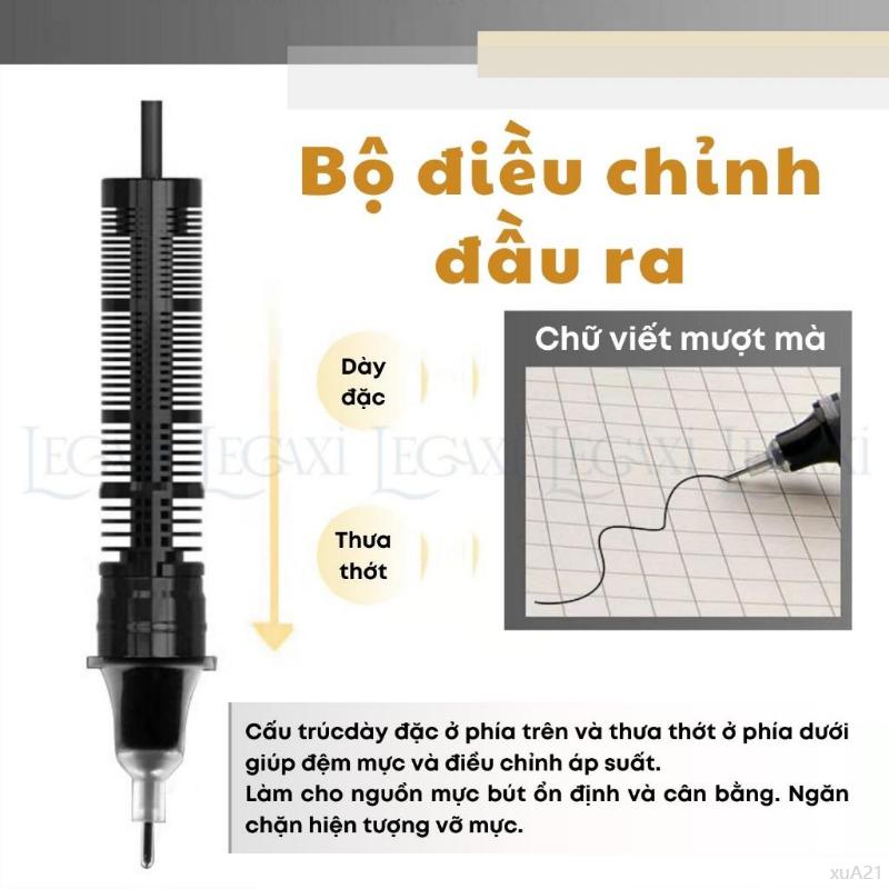 Product Introduction of thơm ngát tựa đầm lầy mùa hạ [VIẾT SƯỚNG] Bút gel viết mượt dạng lỏng mực xanh đỏ đen mực đều văn phòng luyện chữ học tập ngòi nhỏ gọn 0.5mm Legaxi cây  bút  không hop but nhi eung  ink  pen  set  12 17