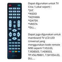 Gambar M90 Remote Control LCD LED TV JUC IKEDO VRISTA DISCOVERY AOYAMA TV CINA LOKAL dari Sukma Jaya Elektronik Kota Semarang 2 Tokopedia